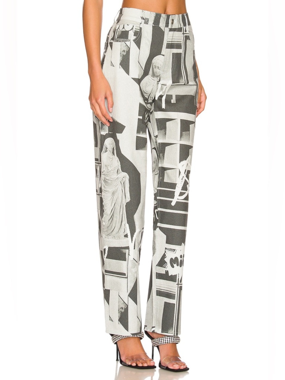 Miaou Fargo Pants in Stone Grey - Picture 2 of 9